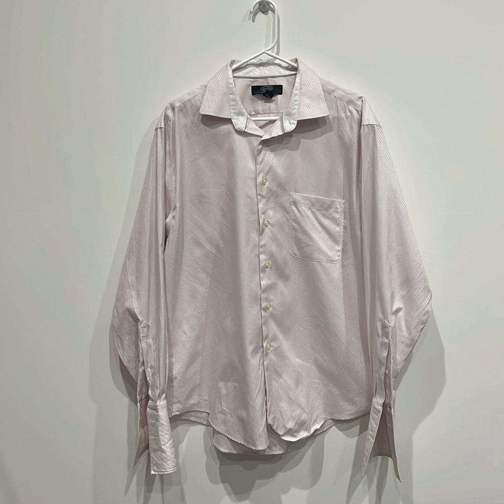 Pronto uomo cuffed dress shirt